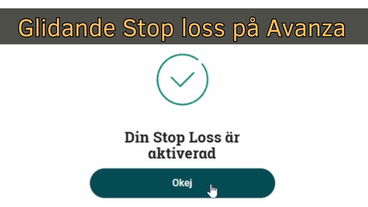 Glidande stop loss – vad hände i mitt avslut?