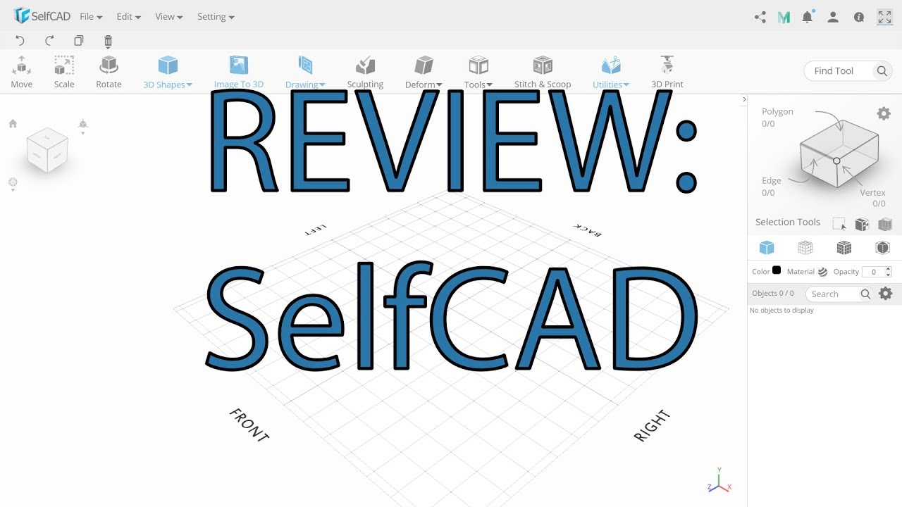 Review of SelfCAD, 3D modeling software