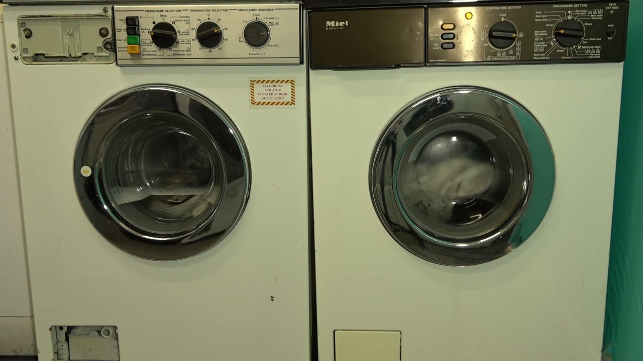wash race - 1980's miele Commercial vs Domestic - wool 30'c