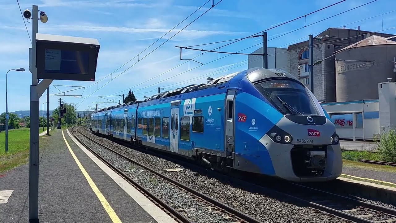 Intercit&eacute;s, TER et Fret en gare de Gerzat
