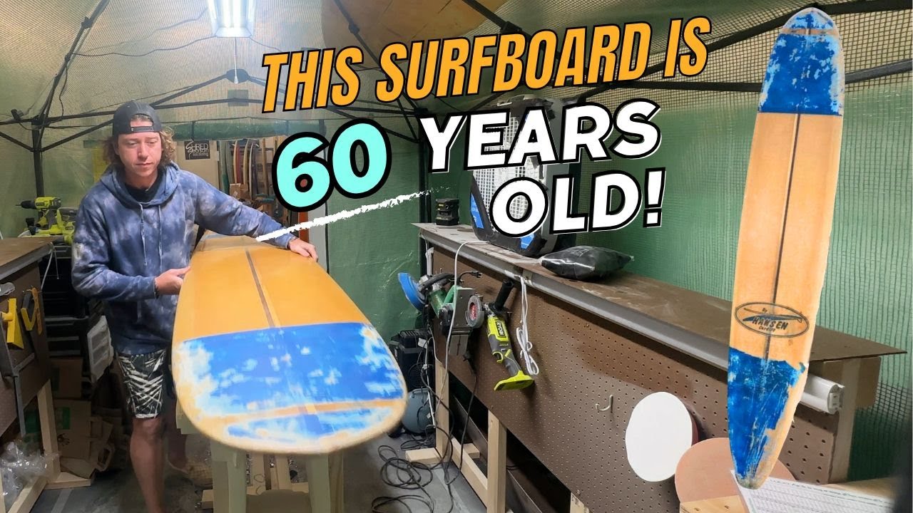 Restoring a 60 year old surfboard