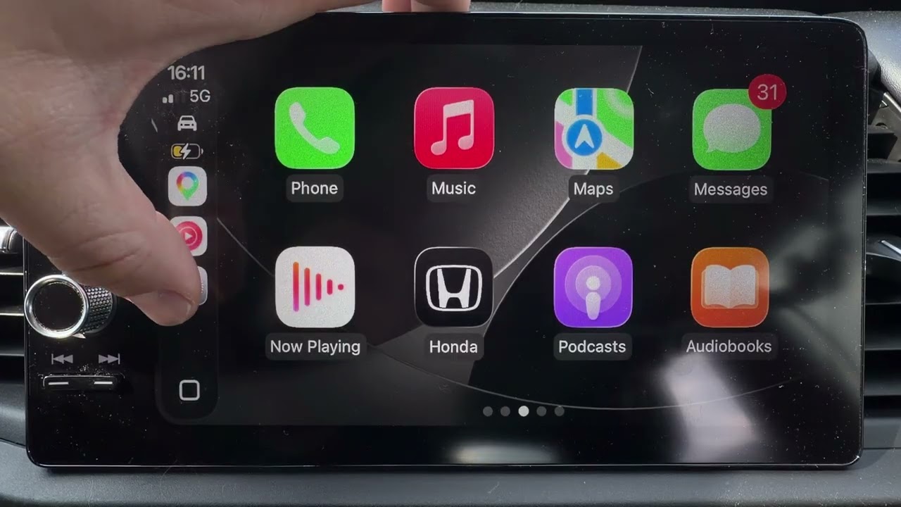 HONDA Jazz V HYBRID &mdash; как включить цветовой фильтр в CarPlay