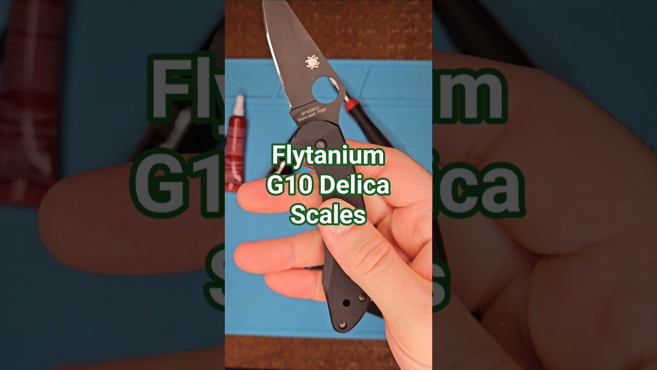 One major problem with flytanium g10 spyderco delica scales