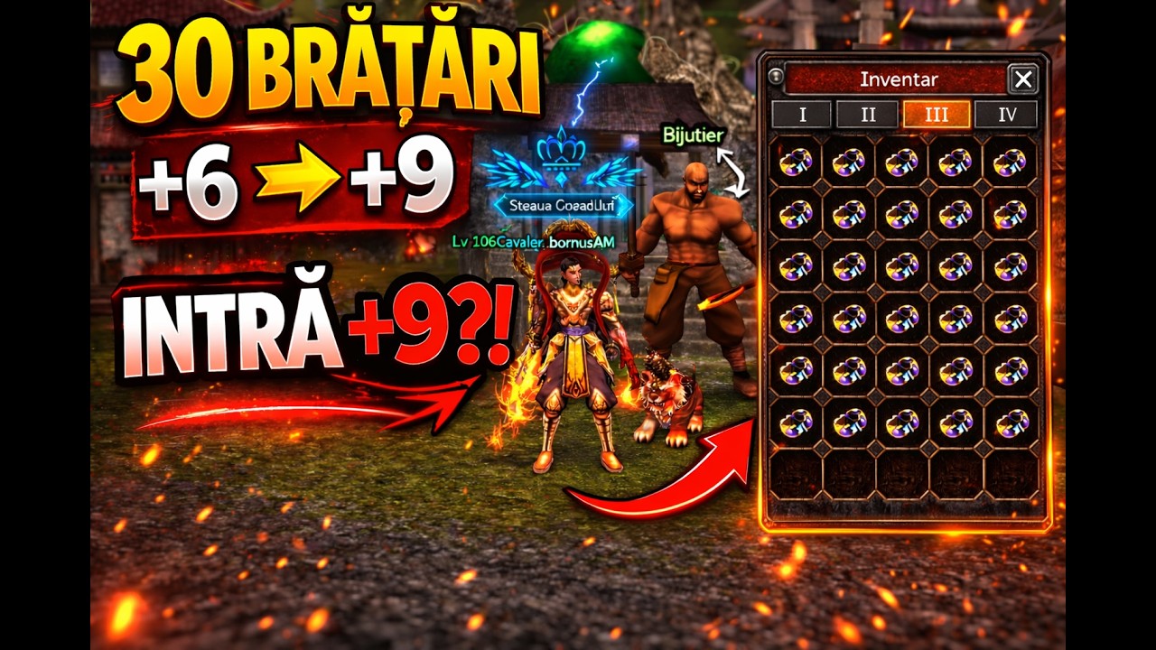 Am riscat 30 bratari la FIERAR (+6---+9) Metin2 Tigerghost EP.11