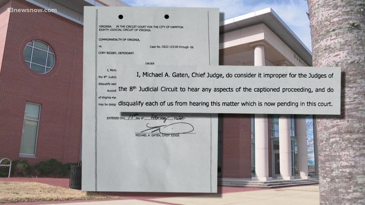 Judges recuse themselves in Cory Bigsby case