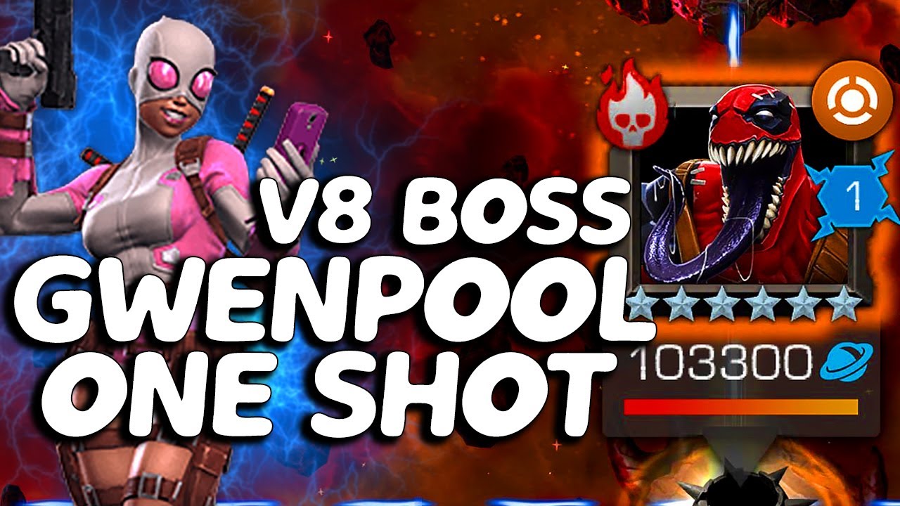 V8 BOSS ONE SHOT GWENPOOL - MCOC VARIANT 8 BOSS