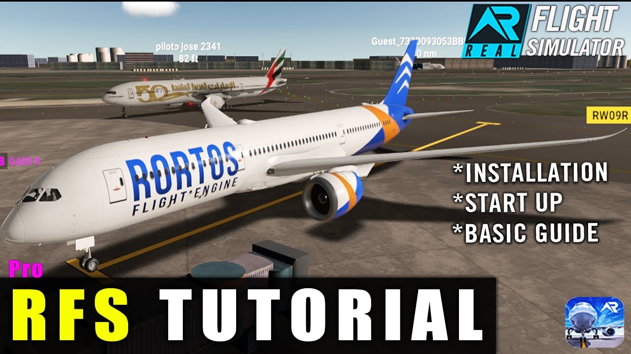 RFS-Real Flight Simulator -Tutorial||Installation, startup and learn basic Guide||RFS PRO||ANDROID||