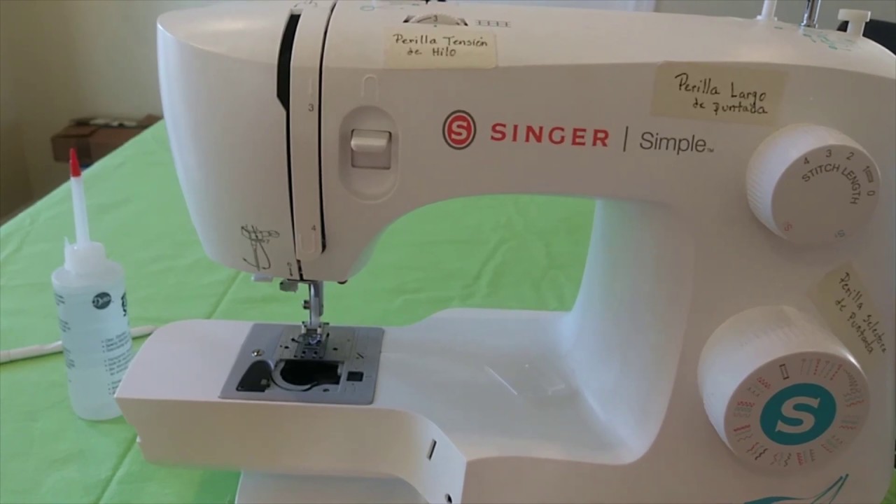 Cómo limpiar y aceitar máquina de coser Singer Simple 3337