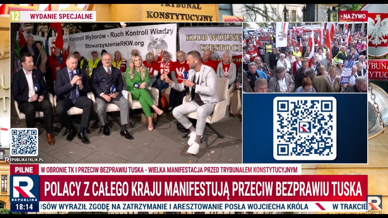 Wielka manifestacja w obronie | Miłosz Kłeczek z p&oacute;łobrotu