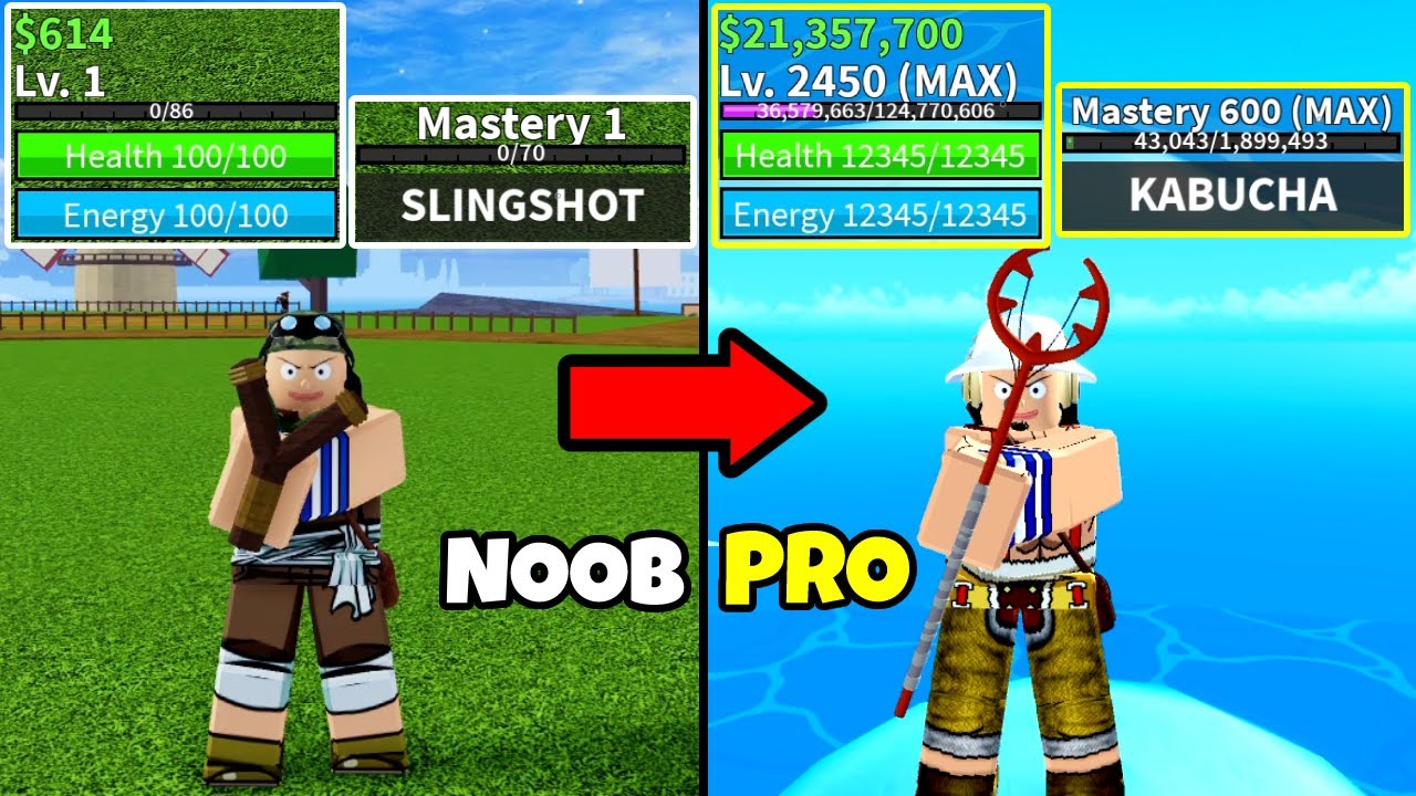 Beating Blox Fruits as Usopp! Lvl 1 to Max Lvl Noob to Pro in Blox Fruits!