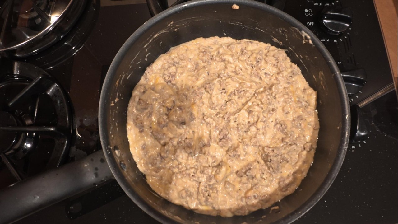 30-Minute Cheesy Beef & Refried Bean Skillet | Easy One-Pan Dinner