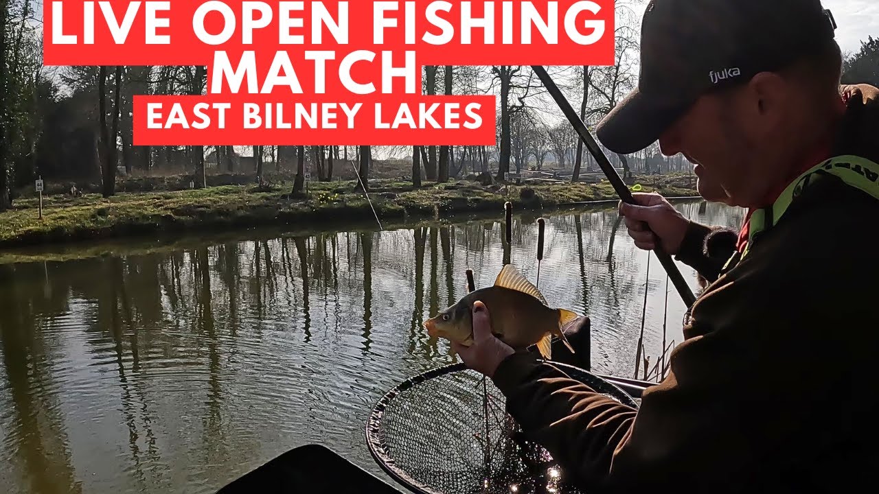 Live Fishing Match East Bilney Lakes NR20 4AL,  #matchfishinguk