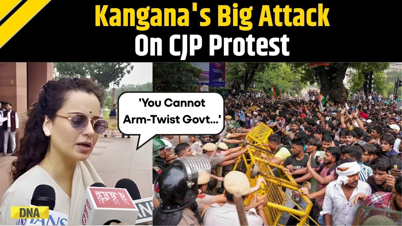 Delhi News: BJP MP Kangana Ranaut Slams Opposition Over Parliament Ruckus Amid CJP Protest