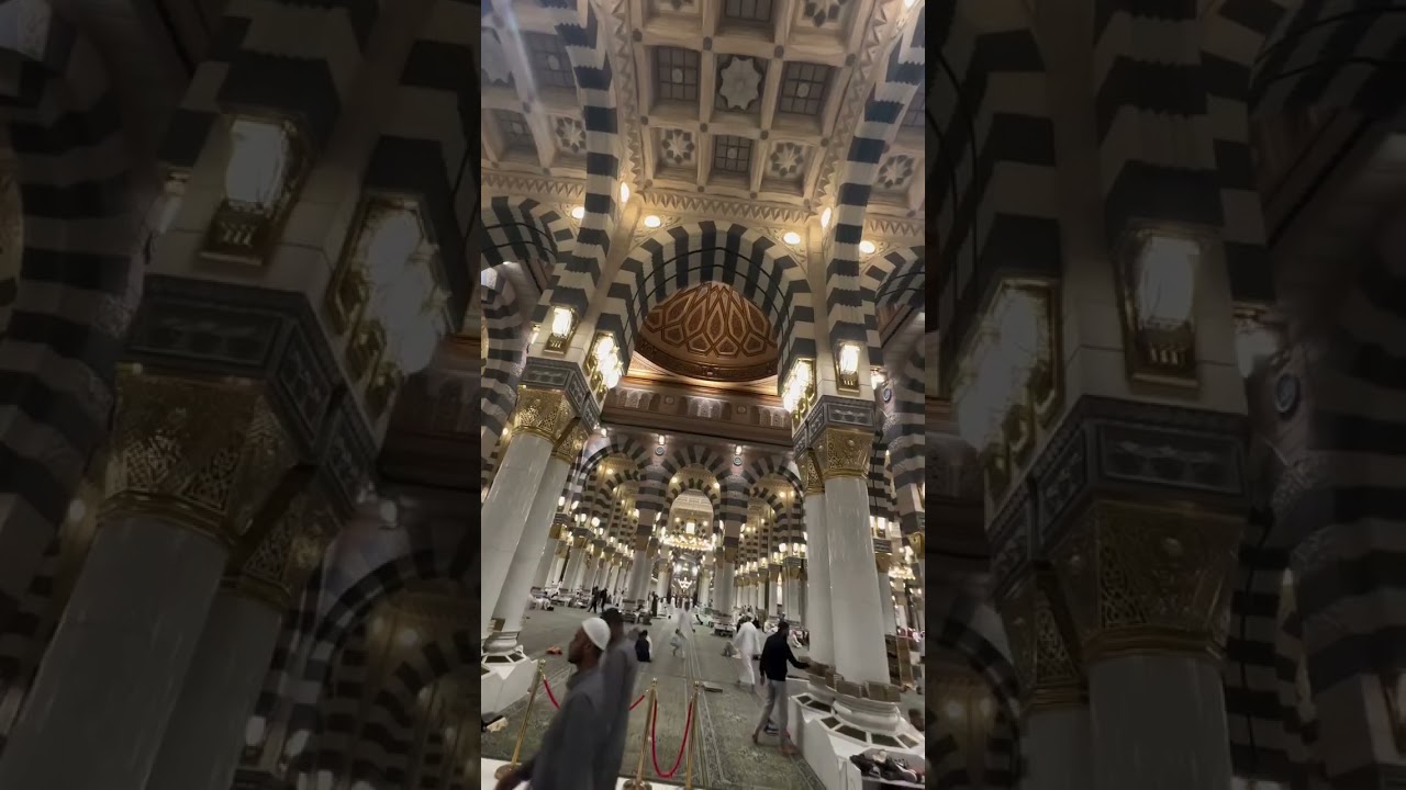 Masjid Al Nabawi inside  4k tour / Qaseeda Burda Shareef / Madina munawara beautiful Eid UL fitr