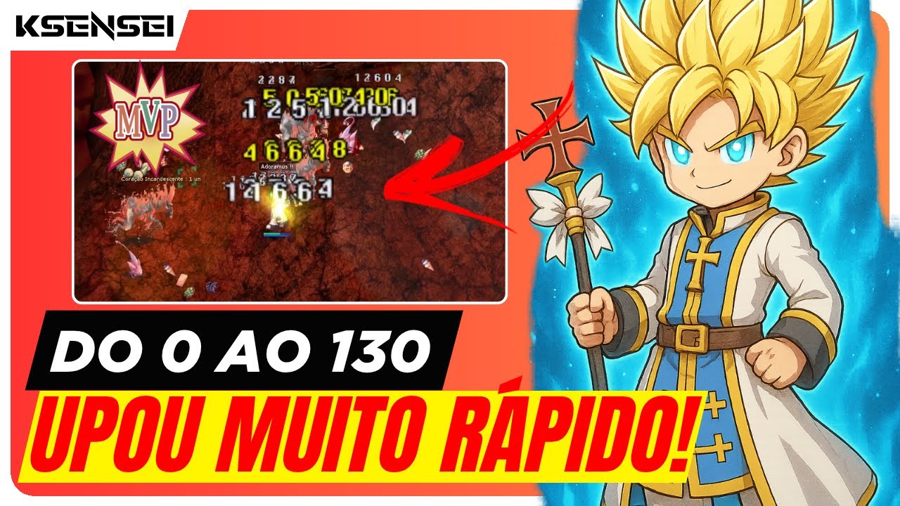 Ragnarok Oline Latam: Upei um Arcebispo do 0 ao 130 no modo Super Saiyan!