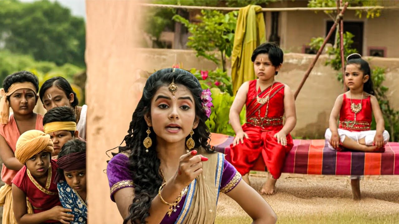 जानकी ने गुस्से में कान्हा को लगाई ज़ोरदार डाँट सखाओं सब रह गए दंग|| Yashomati Maiyaa Ke Nandlala ||
