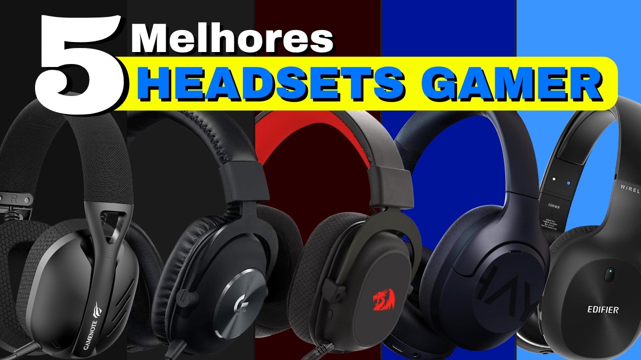 Os 5 Melhores HEADSETS WIRELESS Custo-Benef&iacute;cio | Melhor Headset Sem Fio 2026 ✅