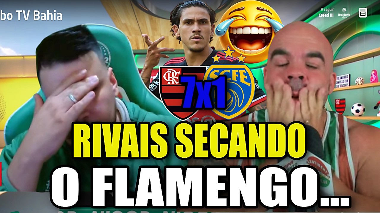 VAMOS RIR! REAÇÕES DOS RIVAIS SECANDO O MENGÃO! GOLEADA FLAMENGO 7X1 SAMPAIO CORRÊA