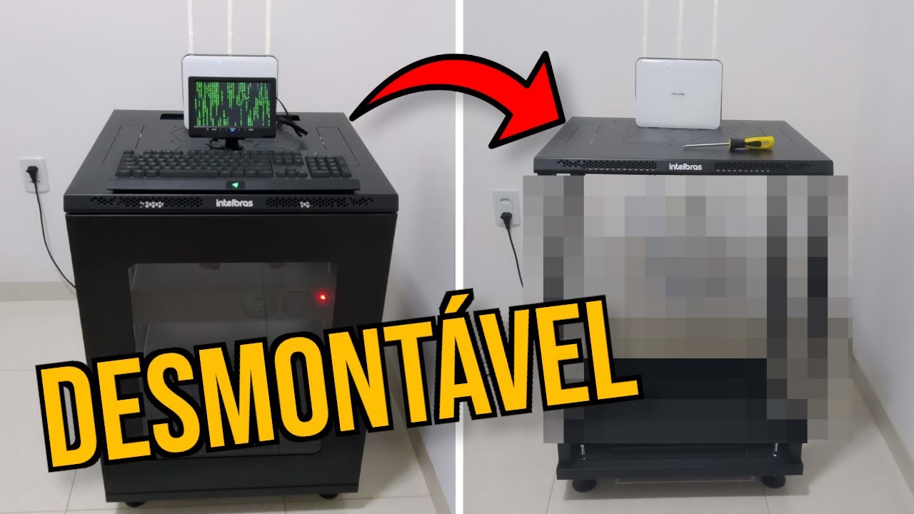 Meu RACK DESMONTÁVEL Intelbras