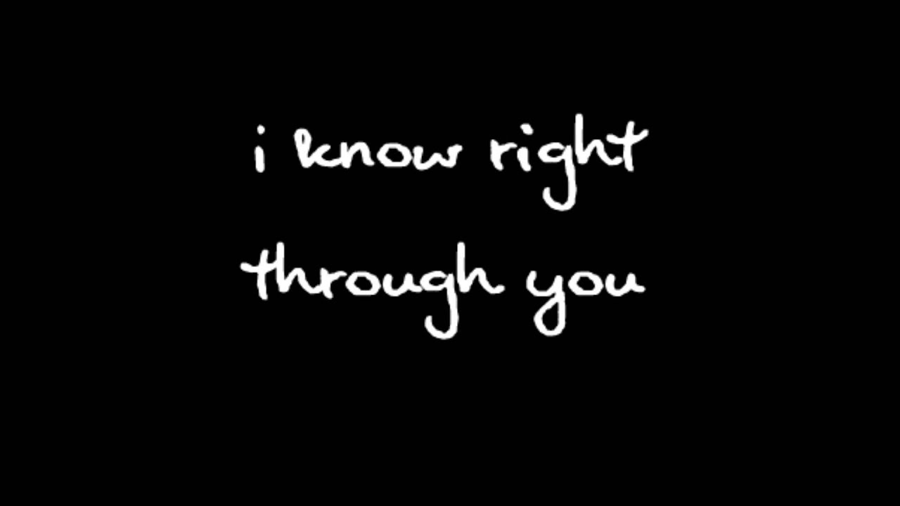 Alanis Morissette - Right Through You (Lyrics)