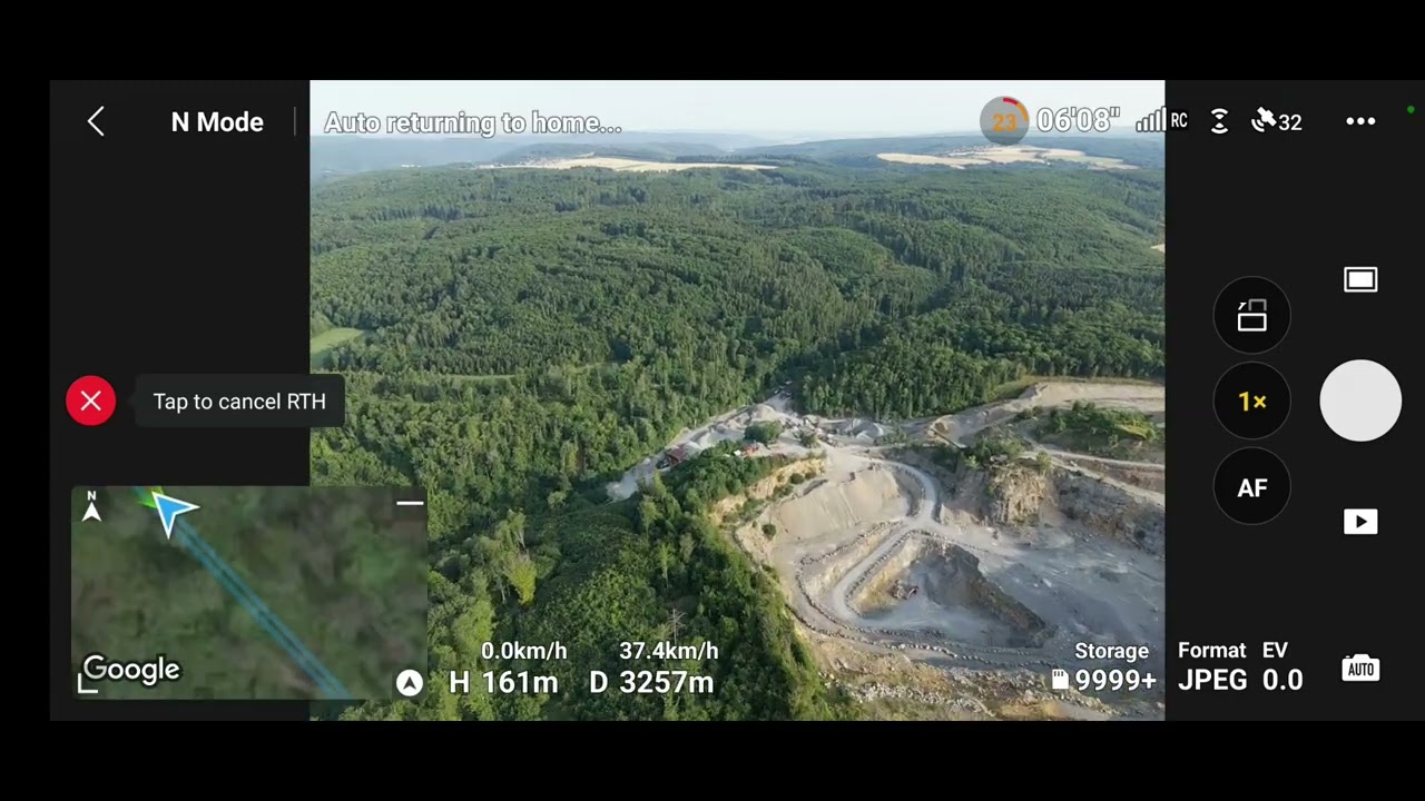 DJI Mini 3 Pro Distance 6km and Emergency Landing