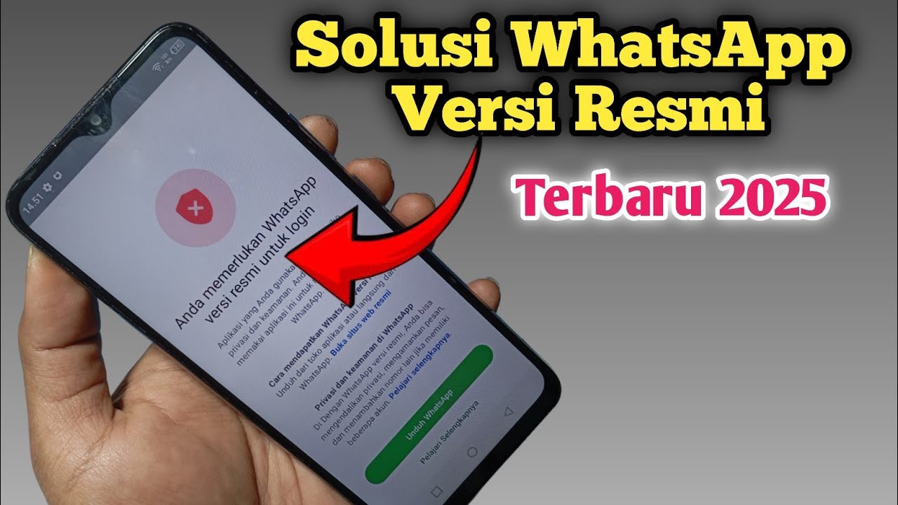 Cara mengatasi anda memerlukan whatsapp versi resmi untuk login