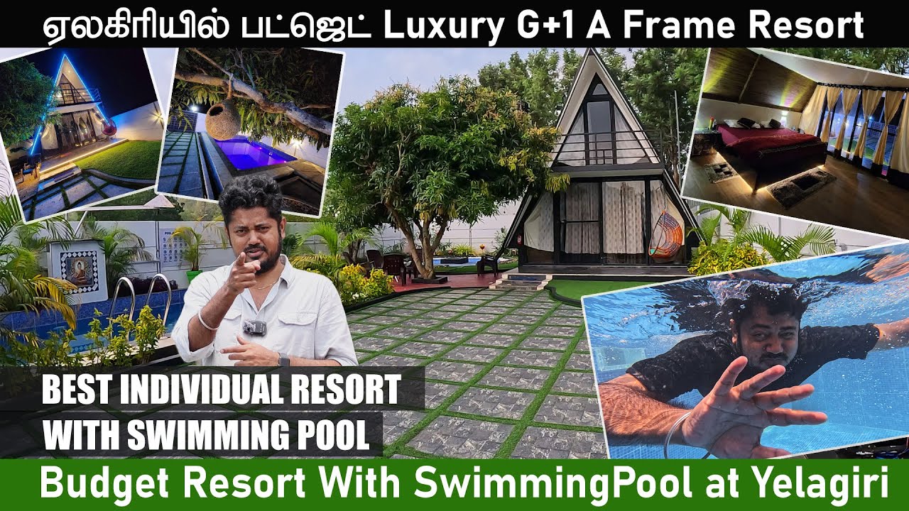 Best Budget Resort With Private Swimming Pool @ Yelagiri | Luxury A frame Resort #yelagiri #resorts