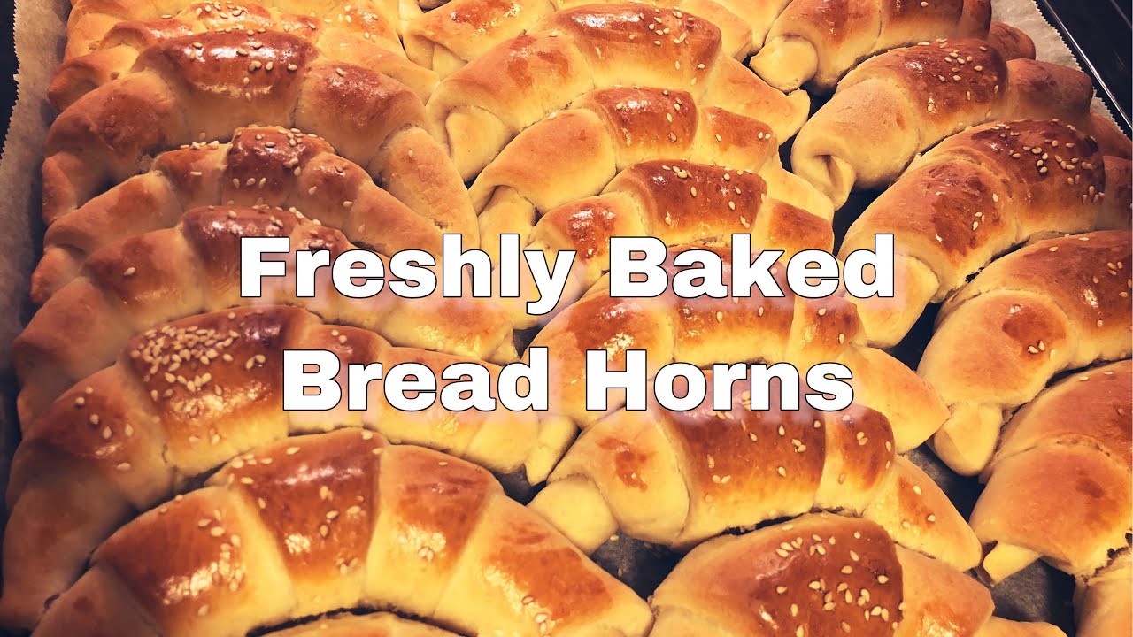 My version of Homemade Bread Horns with ham & cheese! #Horn