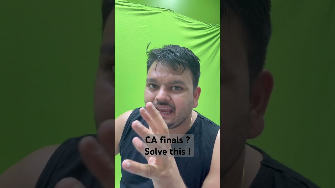 Solve this query ! CA Final #cafinal #cafinaldt #cmafinal2025