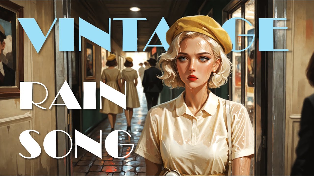 Retro Rainy Café Jazz ☔ Melancholic Vintage Song for a Rainy Night