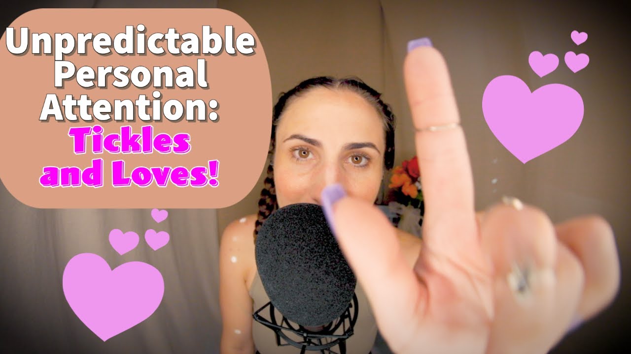 ASMR 8D Binaural Unpredictable Personal Attention: Tickles and Soothing Whispers