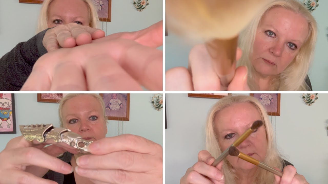 ASMR/Face Brushing/Triggers/Tingles/Very Relaxing