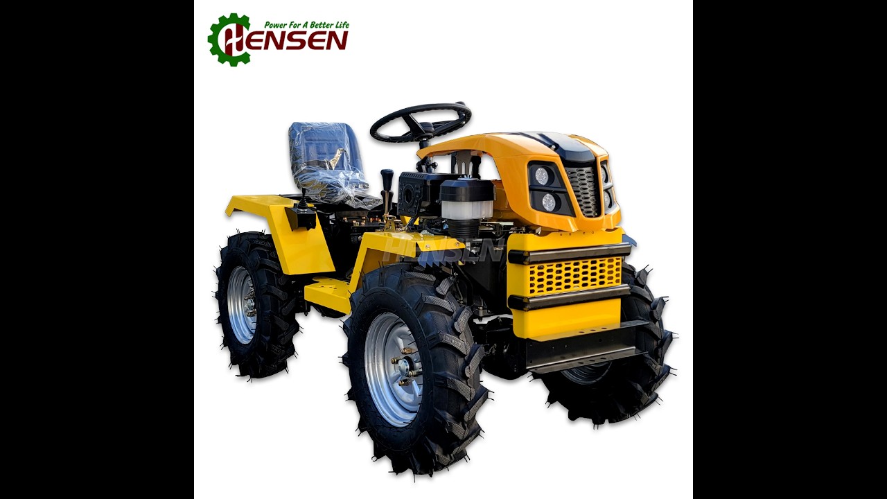 Hensenpower 4wd mini tiller mini tractors with over 30 kinds of accessories