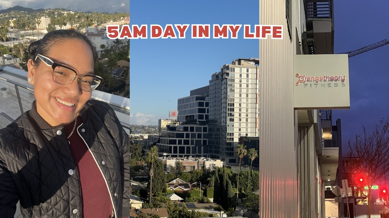 5AM Day in my Life | workout class, 9-5 & after work celebration