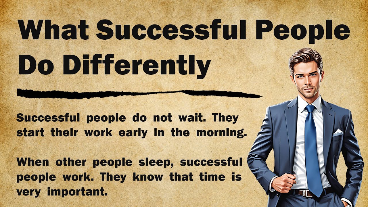 What Successful people do DIFFERENTLY || English Story Level 3 📘|| Listening Practice 🎧