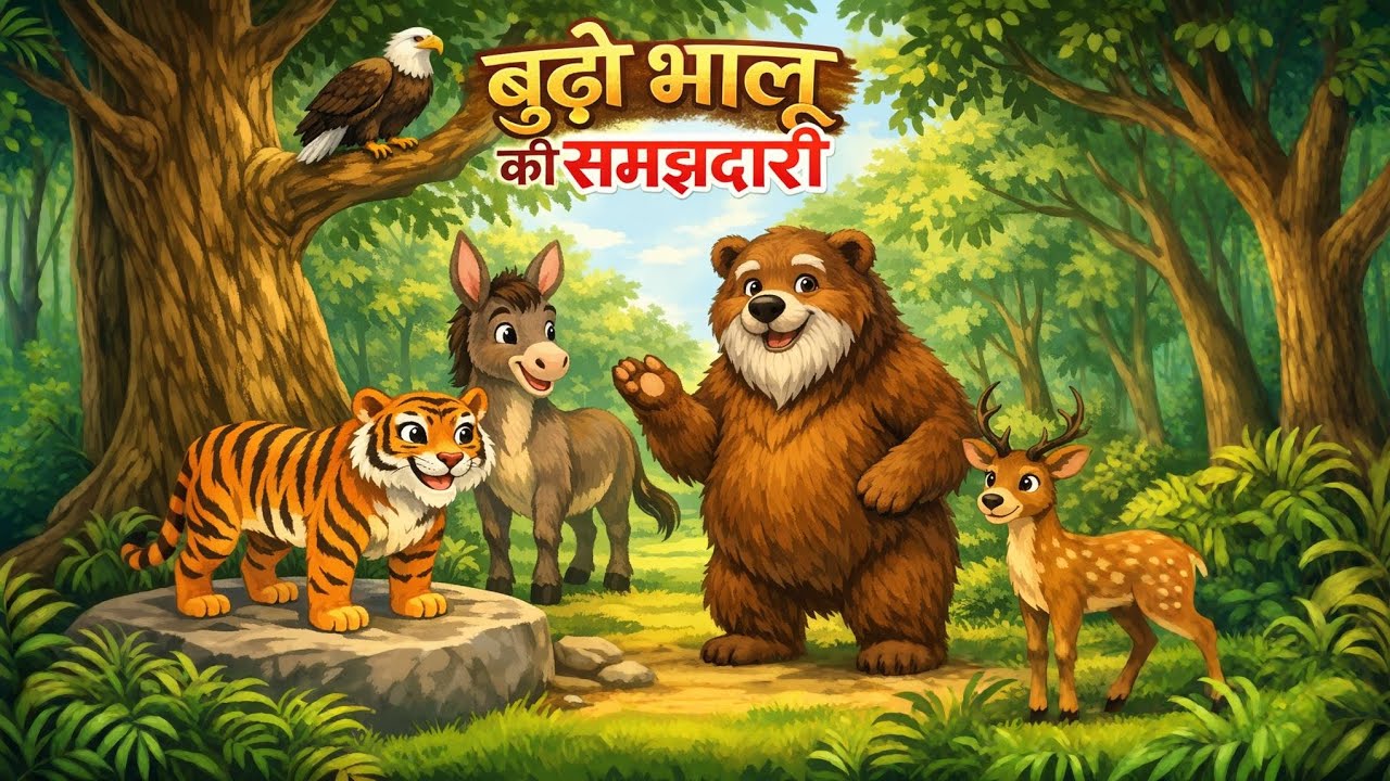 बूढे भालू की समझदारी 