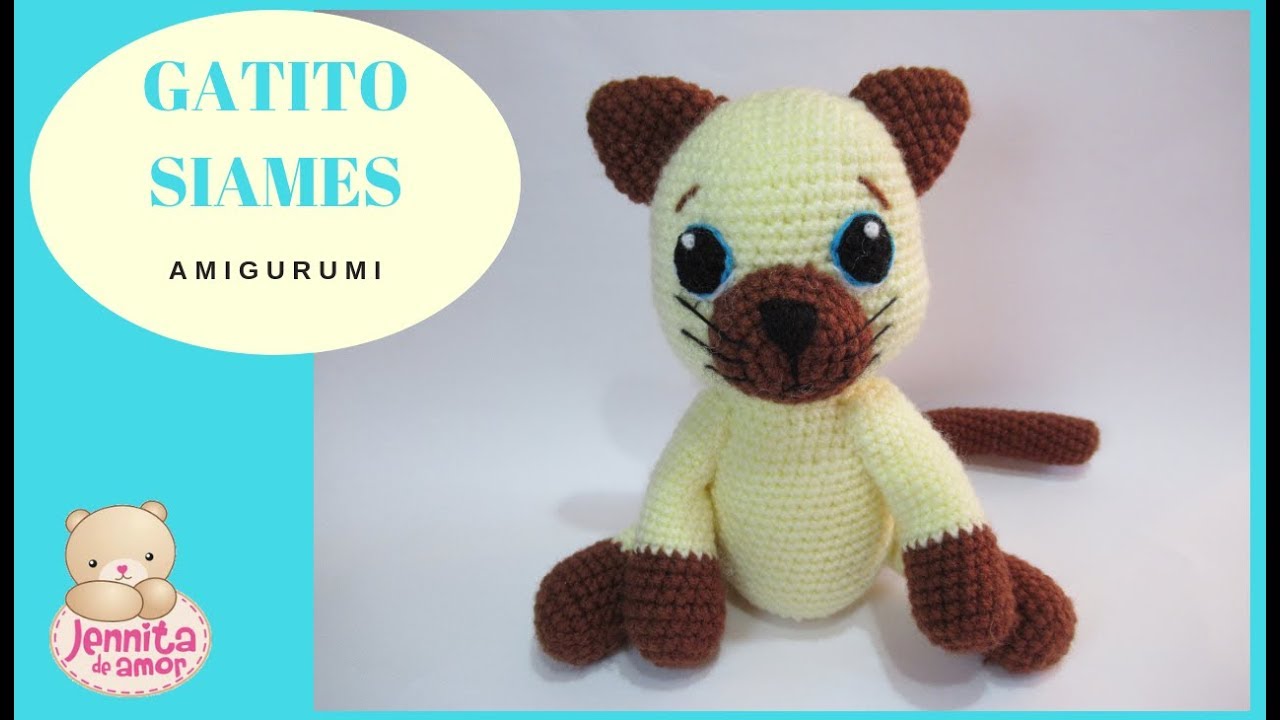 GATITO SIAMES Amigurumi Tutorial