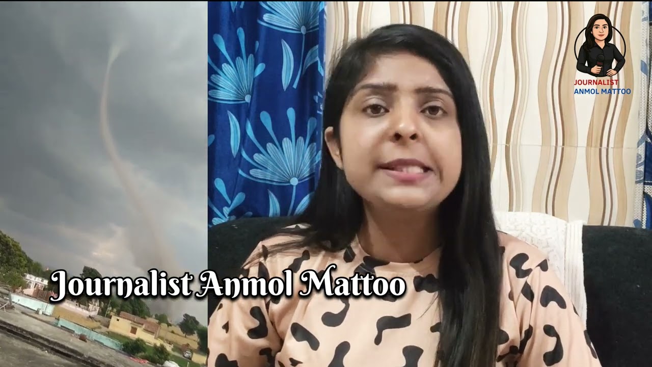 Jammu: Akhnoor mein pehli baar aaya Bhavandar (Tornado)! #bignews #jammu #jammuandkashmir #tornado 