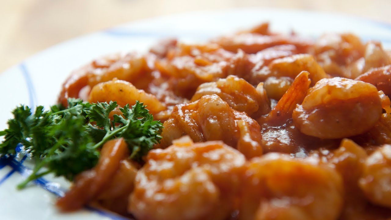 Crevettes sauce tomate
