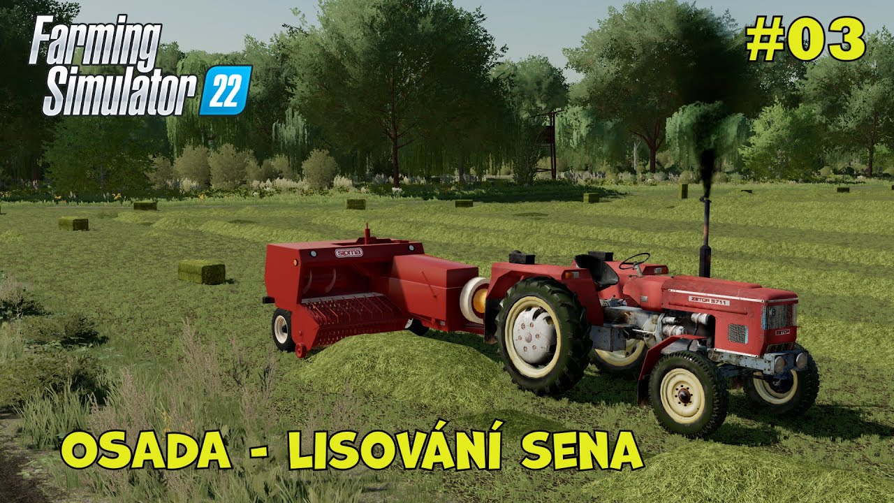 OSADA | Skulování a lisování sena | Farming Simulator 22 | #03