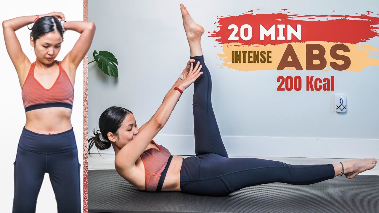 20 MIN ABS INTENSE PILATES WORKOUT 🔥| belly flattening routine beginners friendly