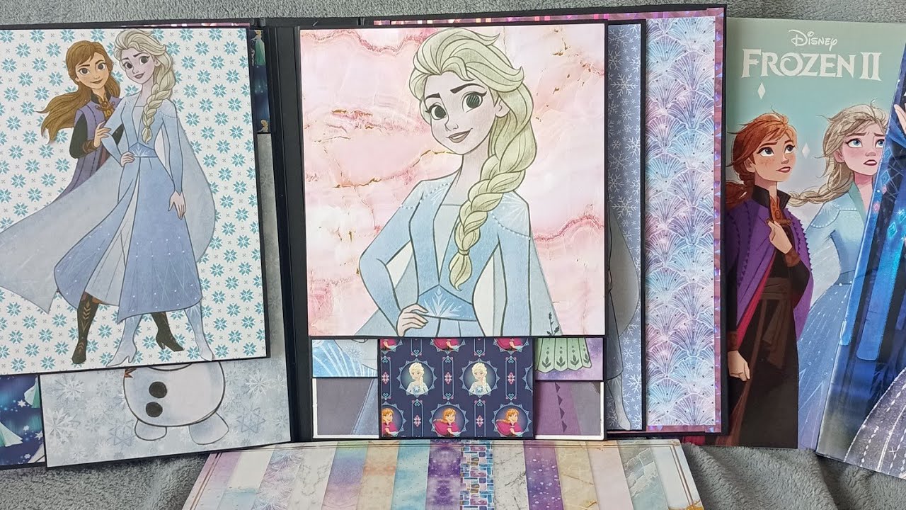 TUTO ALBUM "Reine des neiges" PETIT BUDGET 100% ACTION : Page 2 recto/ verso 