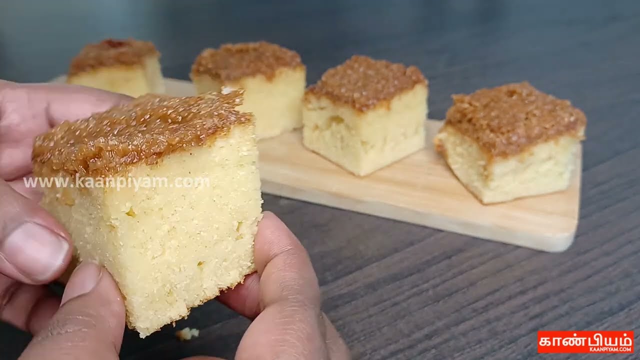 Soft and Fluffy Sponge Cake With Coconut Flour Topping Cake Recipe | Sponge Cake | Tamil |