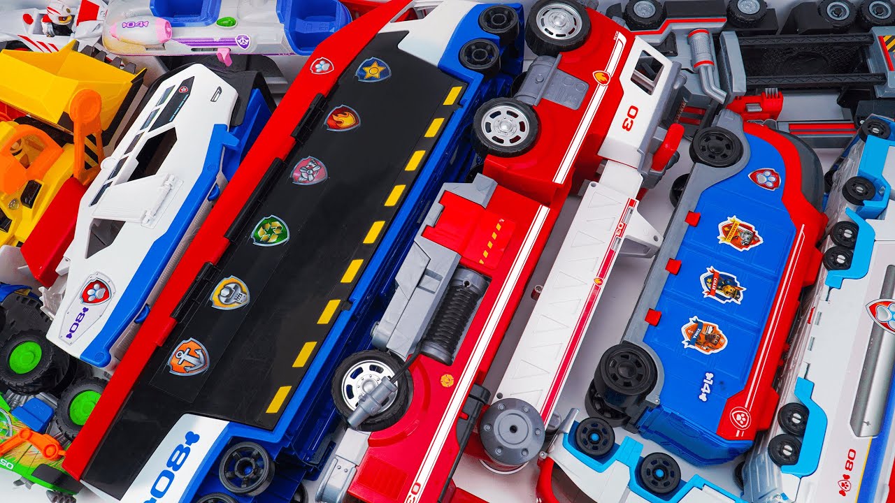 Paw Patrol MEGA Fleet Unboxing! 🐾🚓 Which Truck Is The Coolest? | Paw Patrol Unboxing ASMR #pawpatrol