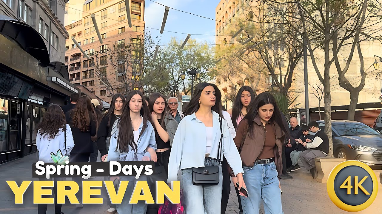 [4K] Exploring Yerevan’s Most Crowded Streets | Spring 2025 Views You Have to See!