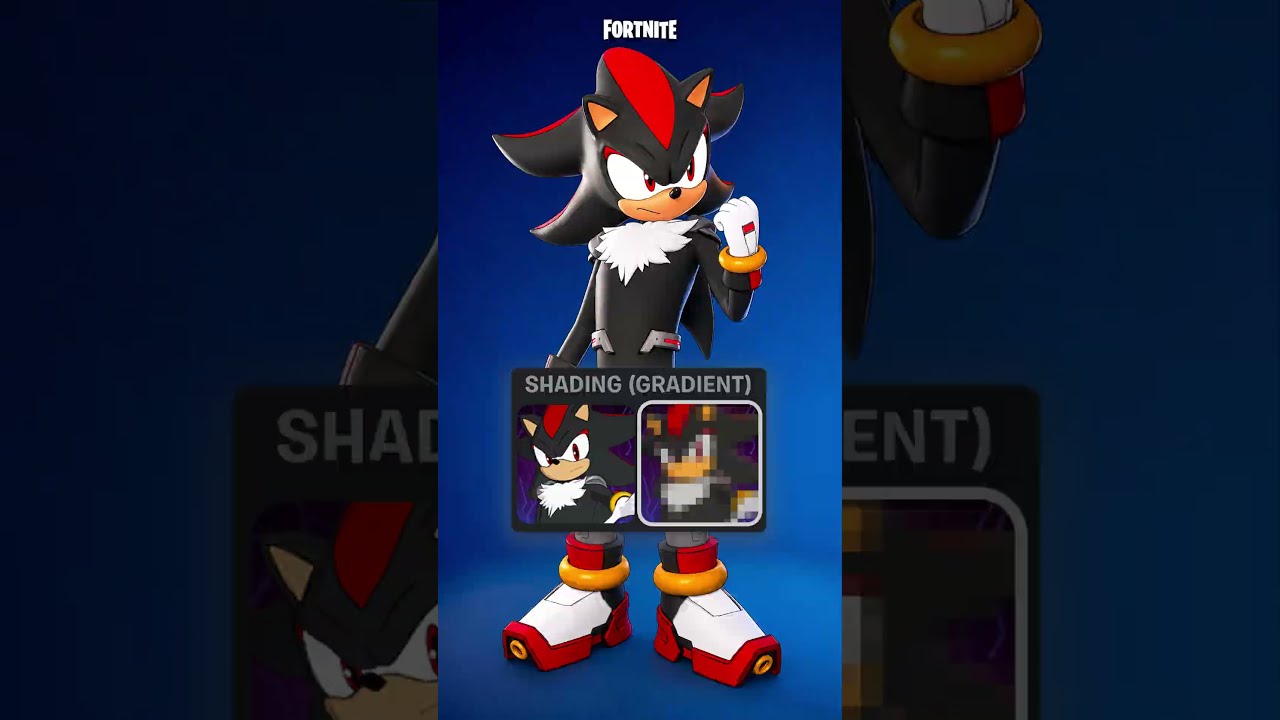 Shadow's Fortnite Skin WITHOUT Cel-Shading?