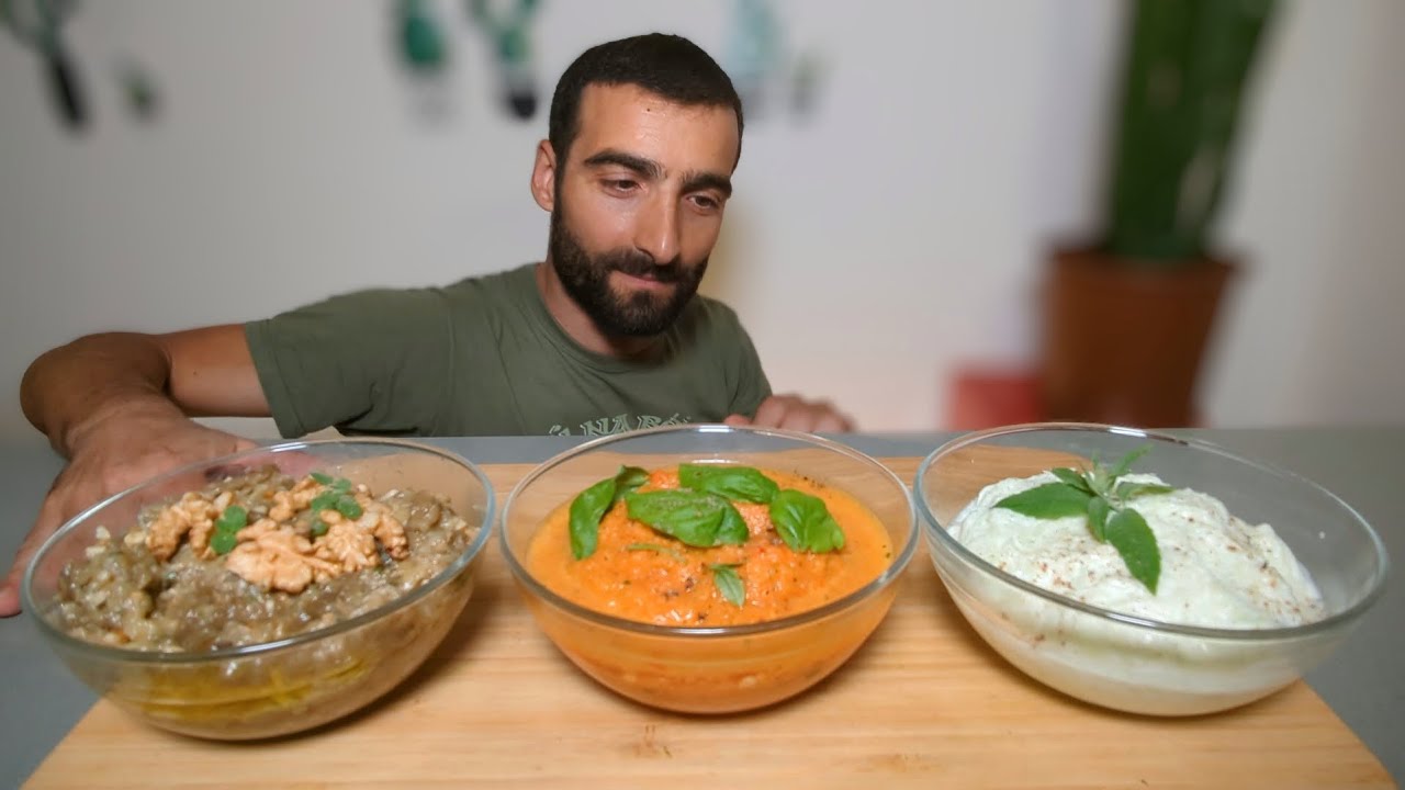 GAZPACHO - TZATZIKI - BABA GANOUSH - Salse estive rinfrescanti e ricche di sali minerali e vitamine