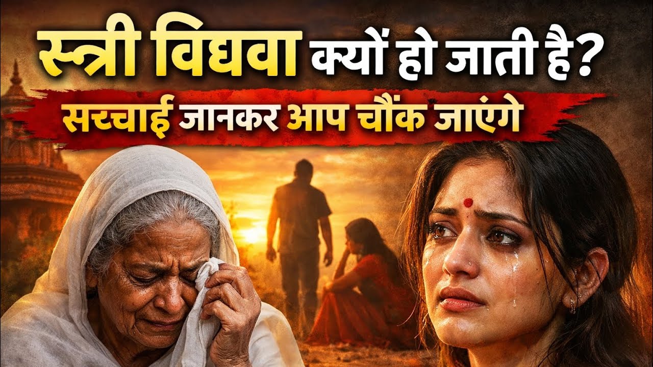 स्त्री विधवा क्यों हो जाती है? सच्चाई जानकर चौंक जाएंगे😱😱😱#viral #motivation #story # वीडियो #👍🙏