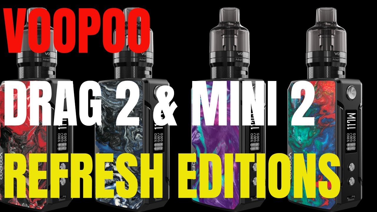 Обновленные версии VooPoo Drag 2 и Mini 2