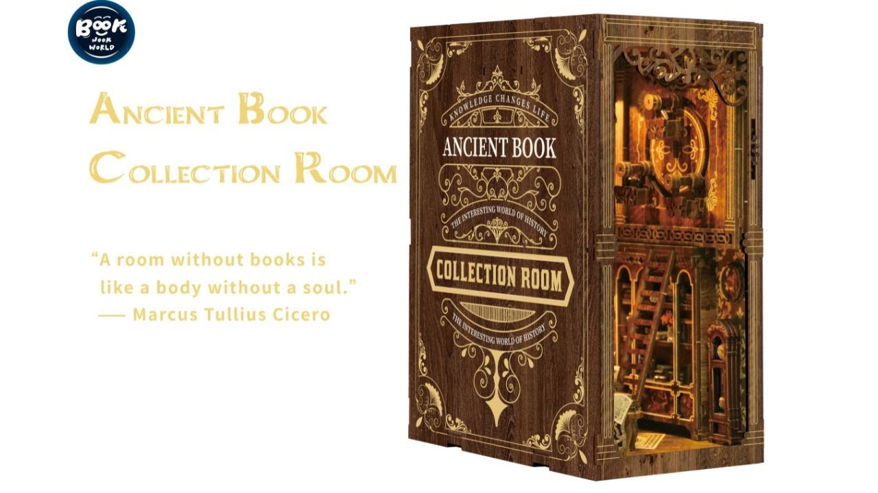 Ancient Book Collection Room DIY Book Nook Kit